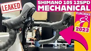 Shimano's Unreleased 105 12-Speed Mechanical Groupset CLOSE UP! [Eurobike 2023 LEAK]