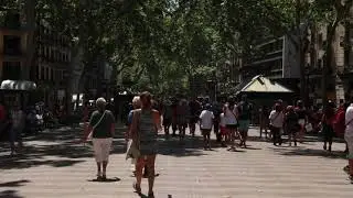 Crowd Of People Spain Free Stock Video Download