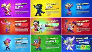ALL 96 BRAWLER UNLOCK ANIMATIONS | Mina, Ziggy & more ...