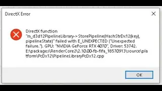 EA FC 25 DirectX Error Fix | Simple Solution PC