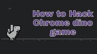 How to hack the Chrome dino game | How to be invincible /immortal in the Chrome dino game \\