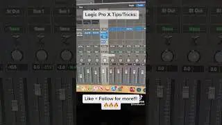 Logic Pro X Tips/Tricks: Bouncing Melody & Drum busses 🎧🎛️🎚️🔥 