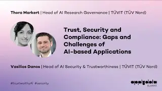Gaps & Challenges of AI-based Applications | Keynote by Vasilios Danos & Thora Markert (TÜVIT Nord)