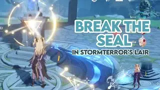 Break the seal in Stormterror's Lair (0/3) - Genshin Impact Quest Guide