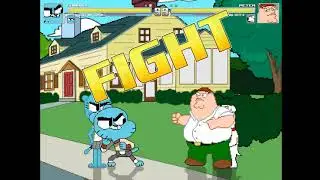 MUGEN - Gumball & Nicole Watterson VS Peter & Brian Griffin