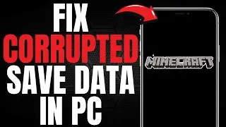 EASY FIX to CORRUPTED SAVE DATA on PC Minecraft! (FULL GUIDE) [2025]