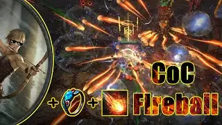 POE 3.20 - Deadeye - Nimis KB COC Fireball - 100% Delirium Maping