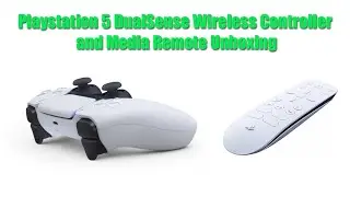 Playstation 5 DualSense Wireless Controller and Media Remote Unboxing
