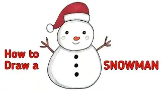 Snowman Drawing for Kids | Christmas Drawing | Easy Drawing