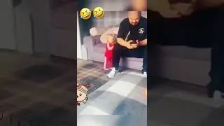 cute baby and dad