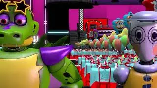 FNAF SECURITY BREACH Try Not To Laugh glamrock chica haggi waggy