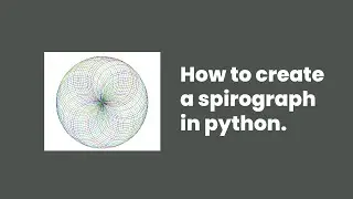 Python | Spirograph | Turtle Graphics