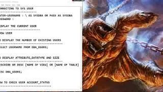 Oracle SQL Part 1 (User Lock,Unlock and Connection)