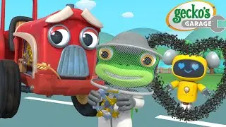 Bzzz! Trevor’s Sticky Gear Trouble! | Gecko's Garage 🚚 | Cartoons For Kids | Toddler Fun Learning