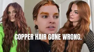 TRIED GOING COPPER & it FAILED. this is how I saved it…. (auburn to copper transition)