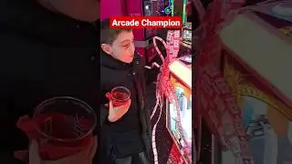 I won a #karaoke machine at the #arcade. #shorts #spongebob