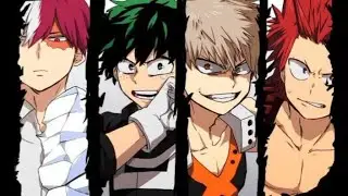 Todoroki,Midoriya,Bakugou,Kirishima edit-16 shots/ Bnha