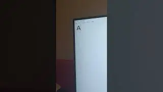 printing letters day 1: letter A #windows11 #keyboard #technology