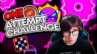 ONE ATTEMPT CHALLENGE con EASY DEMONS | Geometry Dash 2.2