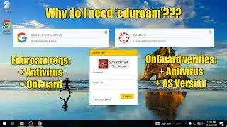 Connecting to Eduroam @ SCU - win10/11