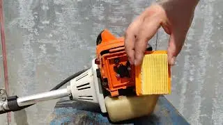 Как заменить воздушный фильтр на Stihl FS120,200,250,300,350,450,400/ how to change air filter