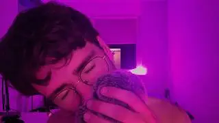 ASMR Cute Nerdy Boy Kisses You To Sleep