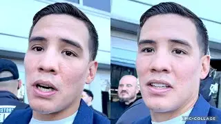 OSCAR VALDEZ AFTER CANELO SAUNDERS WEIGH INS 