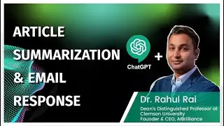 ChatGPT for Article Summarization and Email Response