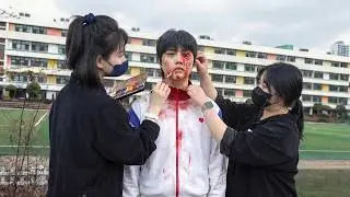 'All of Us Are Dead - Gwi-nam' Special Makeup Process. Korean Zombie Movie Makeup Artist