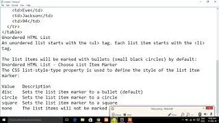how to implement a Order list or Unorder list in html5