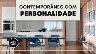 Apartamento FEMININO com CONCRETO e TEXTURA