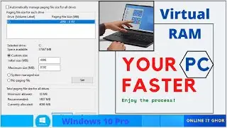 Virtual Memory Increase In Windows 10 || Windows 10 Optimize Performance Using Virtual Memory🔥🔥