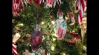 How To Decorate A Christmas Light Bulb Tutorial