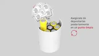 Sustitución guiada de pilas: fotodetector de Securitas Direct