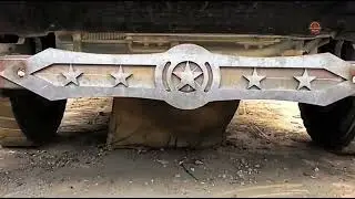 The front protection bumper of the car is beautifully designed