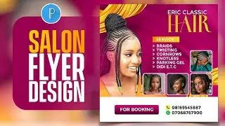 Salon Poster Design Using Pixellab