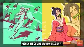 KARMACHAKRA x GIORNO x NEZUKO - Instagram Live - Drawing Session #1