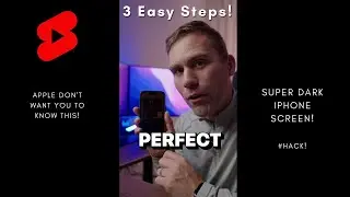 Dim iPhone screen SUPER dark in 3 click!