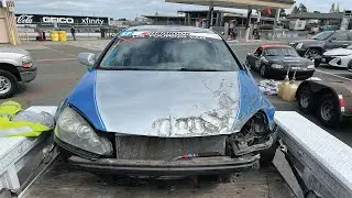 RSX-S WRECK at SONOMA RACEWAY! How did this happen??
