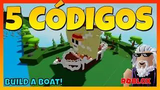 ✅5 CÓDIGOS NUEVOS de 🚢BUILD A BOAT WITH BLOCKS🚢Roblox 2024🚢Códigos de Construir un barco con bloques