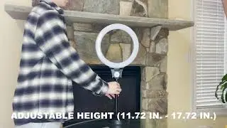 Foto&Tech LED 12" Selfie Ring Light with Tabletop Stand & Remote