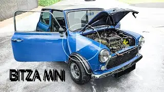 Ride Along in a Bitza Cafe Racer Hot Rod Pumped Up Mini COOPER!