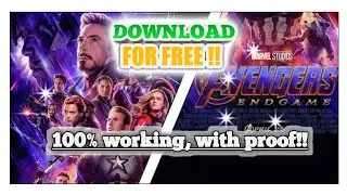 How to download Avengers endgame full movie for free on Android and iOS device!! With proof !!!