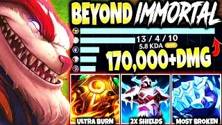 TAHM KENCH TOP went BEYOND the IMMORTAL BUILD to CARRY ~ 170.000+ TOTAL DMG 🔥 LoL Tahm s13 Gameplay