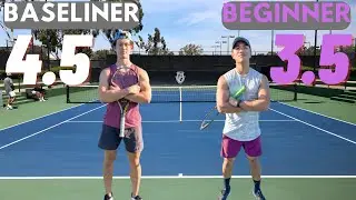 USTA 3.5 Beginner vs. USTA 4.5 Baseliner | Singles Set with Winston and 