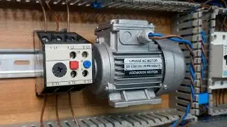 How to connect a thermal relay to a 1-phase motor?