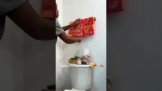 pov:it's september🎃🎃🍁🍁decorate my bathroom with me🧡🧡#shorts  #fypシ゚viral #funny #halloween