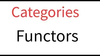 Categories 2:  Functors