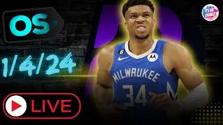 LIVE NBA PRIZEPICKS | THURSDAY 1/4/24 