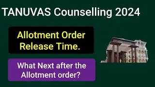 TANUVAS 2024 Allotment order release time & What Next after allotment? | MS Everything.